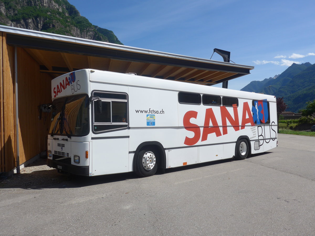(217'331) - Kantonale Federation of Services, Breganzona - TI 94'951 - Volvo/Lauber am 24. Mai 2020 in Biasca, Garage ABl