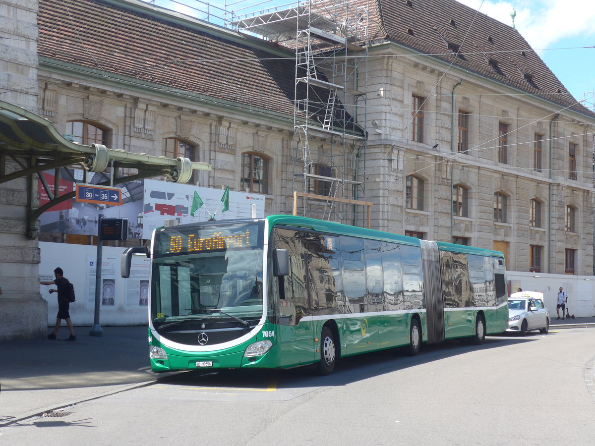 (218'225) - BVB Basel - Nr. 7054/BS 99'354 - Mercedes am 28. Juni 2020 beim Bahnhof Basel