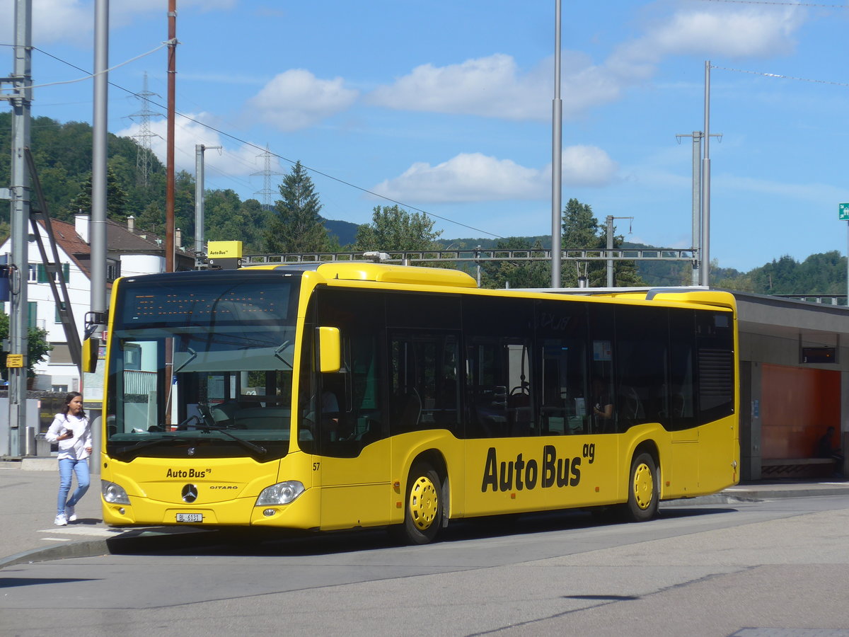 (218'337) - AAGL Liestal - Nr. 57/BL 6131 - Mercedes am 4. Juli 2020 beim Bahnhof Liestal