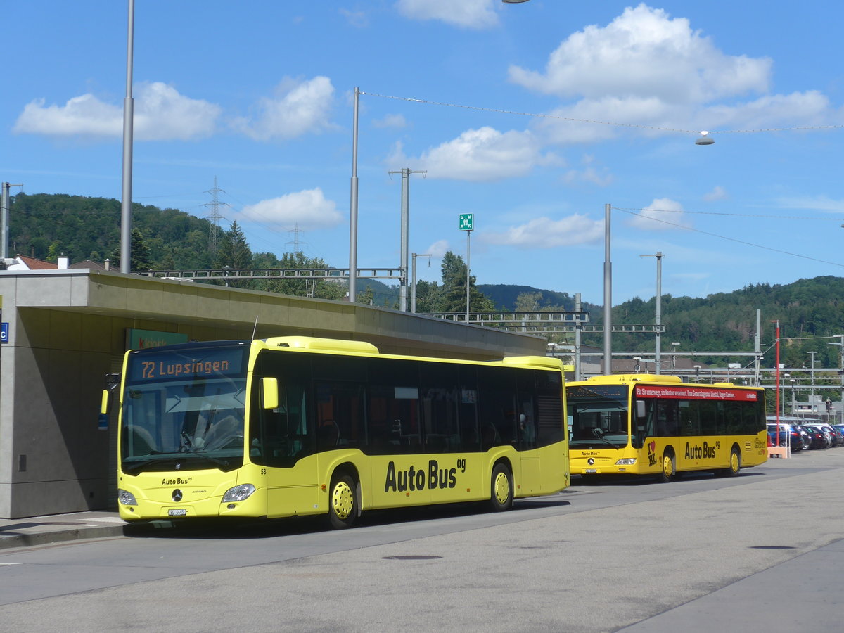 (218'344) - AAGL Liestal - Nr. 58/BL 6445 - Mercedes am 4. Juli 2020 beim Bahnhof Liestal