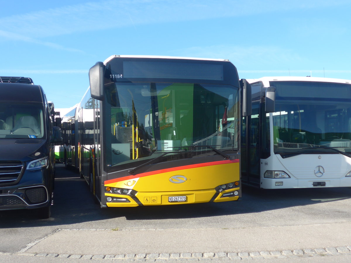 (218'795) - CarPostal Ouest - VD 267'970 - Solaris am 19. Juli 2020 in Kerzers, Interbus