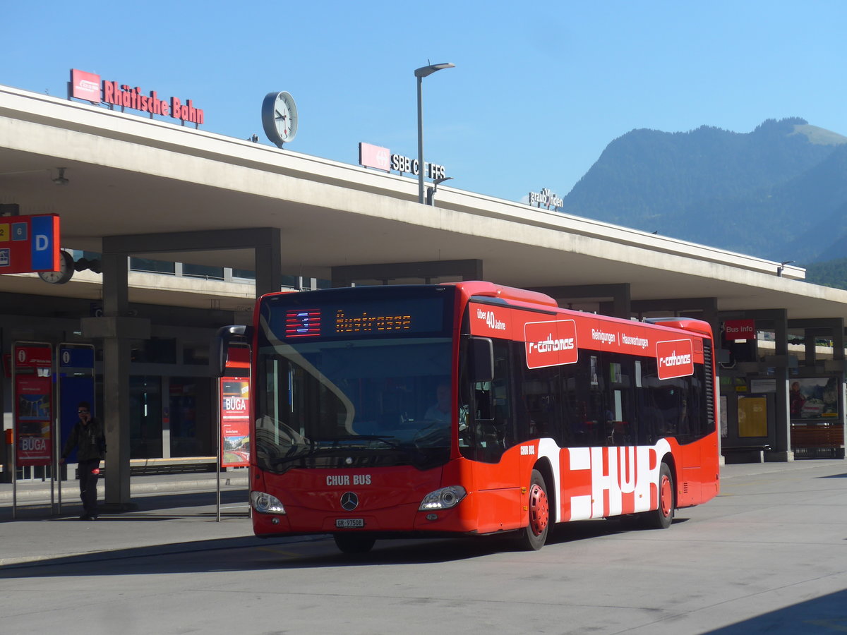 (218'881) - SBC Chur - Nr. 8/GR 97'508 - Mercedes am 20. Juli 2020 beim Bahnhof Chur