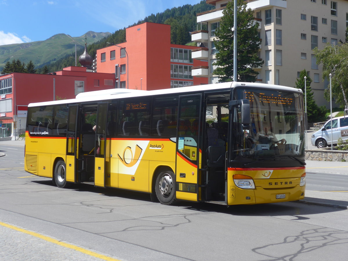 (218'914) - PostAuto Graubnden - GR 168'606 - Setra am 20. Juli 2020 beim Bahnhof Davos Dorf