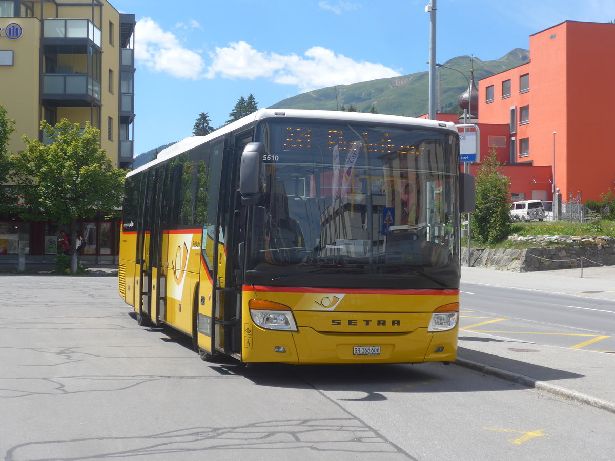 (218'915) - PostAuto Graubnden - GR 168'606 - Setra am 20. Juli 2020 beim Bahnhof Davos Dorf