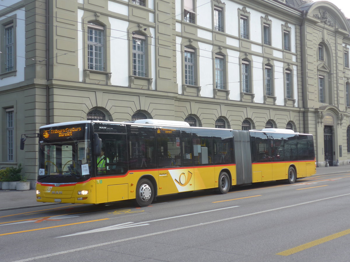 (219'315) - Eurobus, Arbon - Nr. 15/TG 153'907 - MAN am 2. August 2020 beim Bahnhof Bern