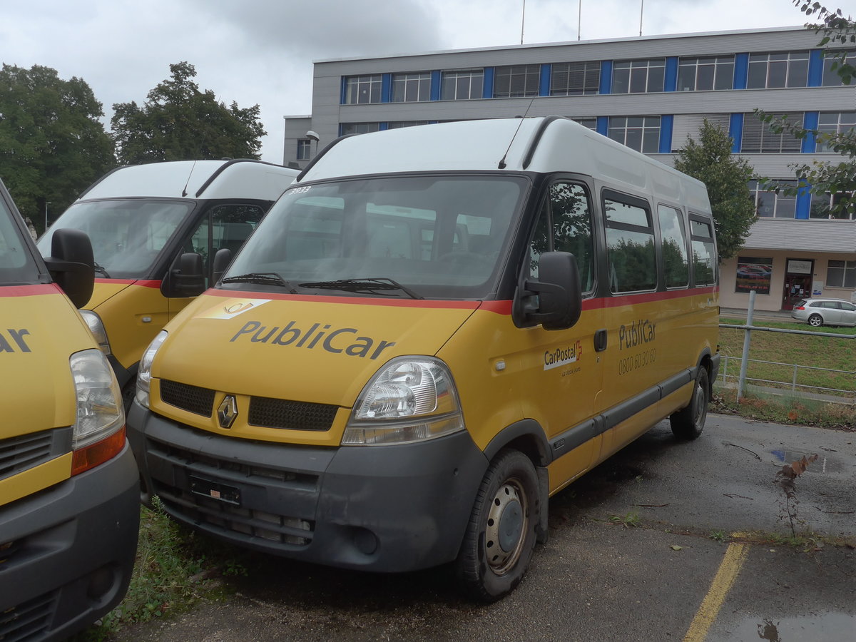 (220'292) - CarPostal Ouest - (VD 386'108) - Renault am 30. August 2020 in Yverdon, Garage
