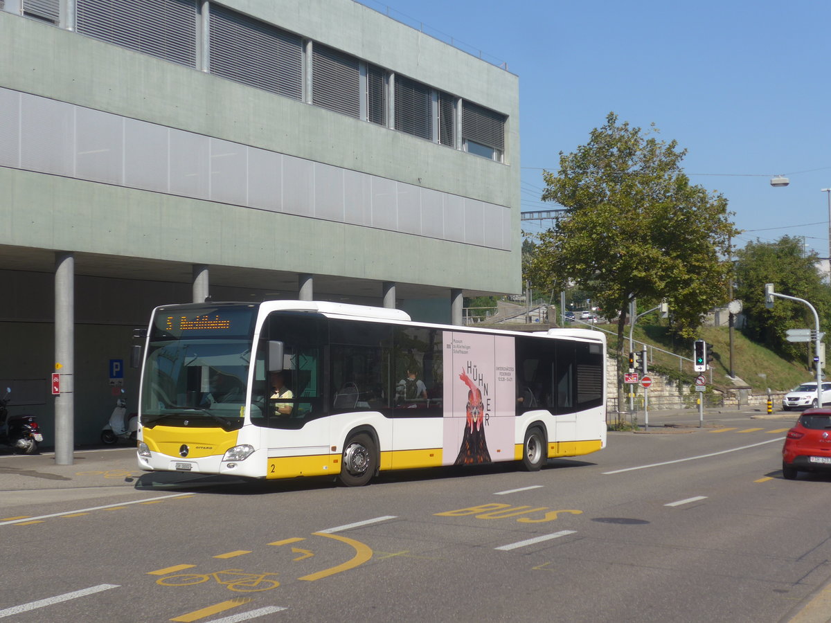 (220'628) - VBSH Schaffhausen - Nr. 2/SH 38'002 - Mercedes am 12. September 2020 beim Bahnhof Schaffhausen