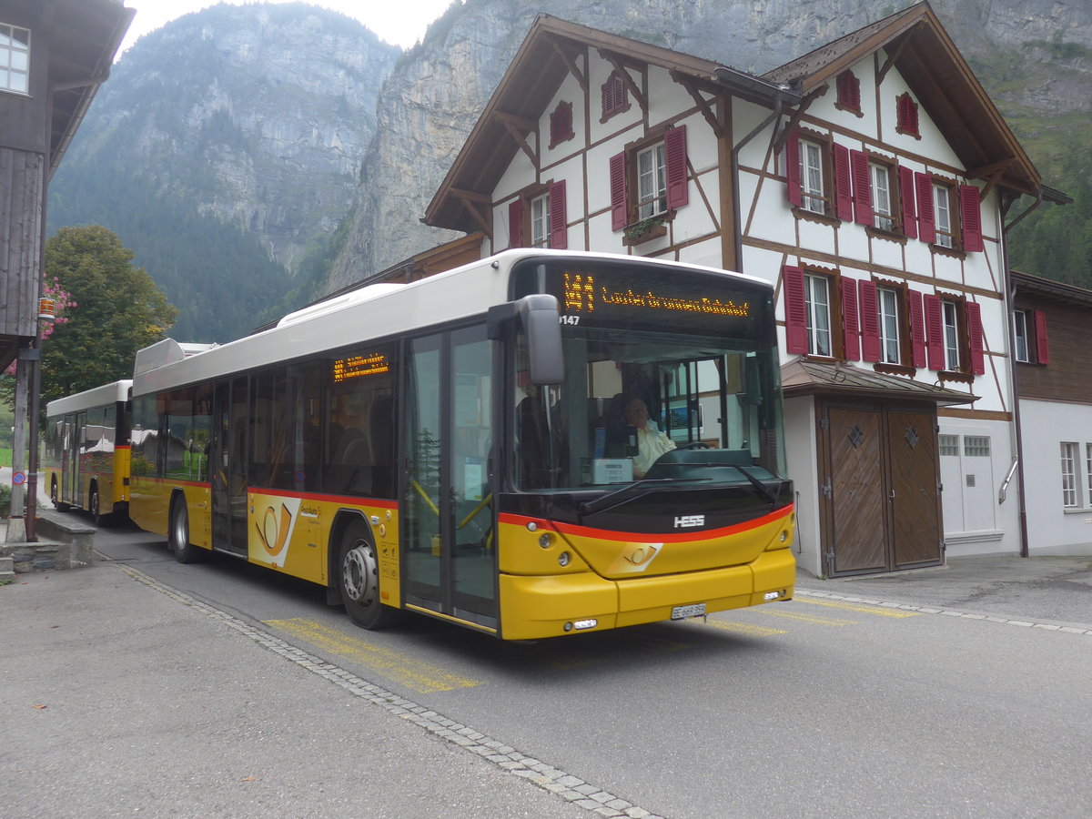 (220'928) - PostAuto Bern - Nr. 6/BE 669'359 - Hess (ex Klopfstein, Laupen Nr. 6) am 21. September 2020 in Stechelberg, Post