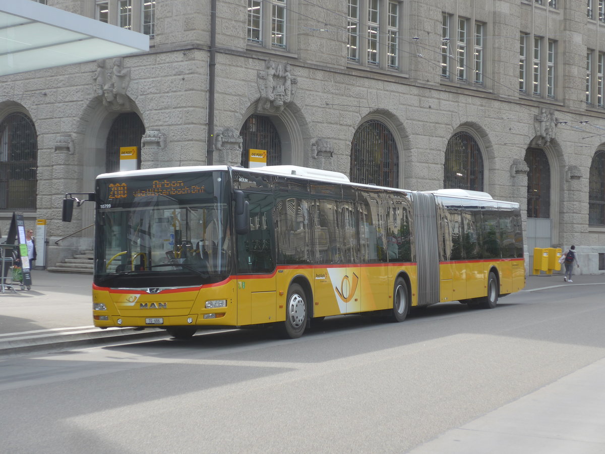 (221'220) - Eurobus, Arbon - Nr. 1/TG 686 - MAN am 24. September 2020 beim Bahnhof St. Gallen