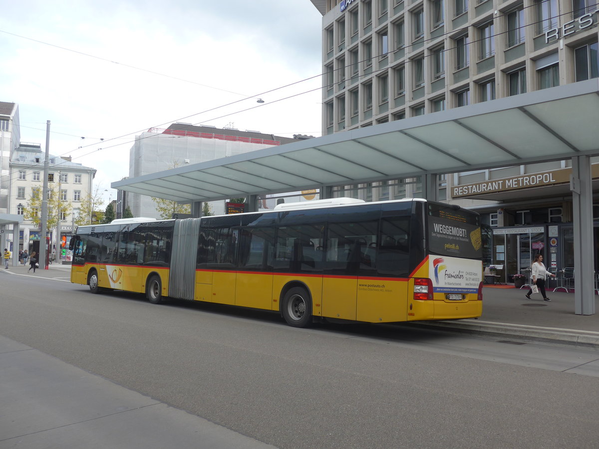 (221'258) - Eurobus, Arbon - Nr. 12/TG 75'706 - MAN am 24. September 2020 beim Bahnhof St. Gallen