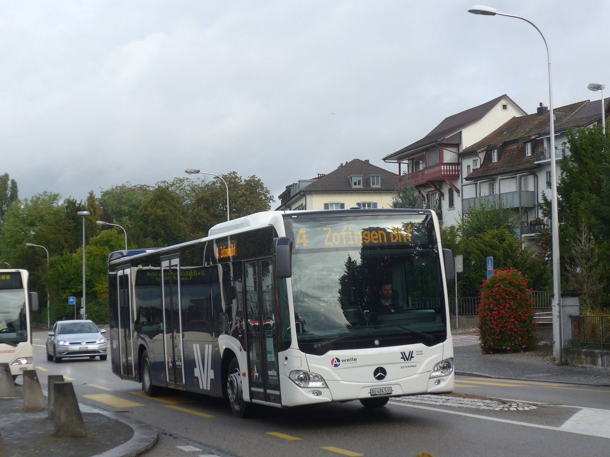 (221'349) - Limmat Bus, Dietikon - AG 484'531 - Mercedes am 25. September 2020 beim Bahnhof Zofingen