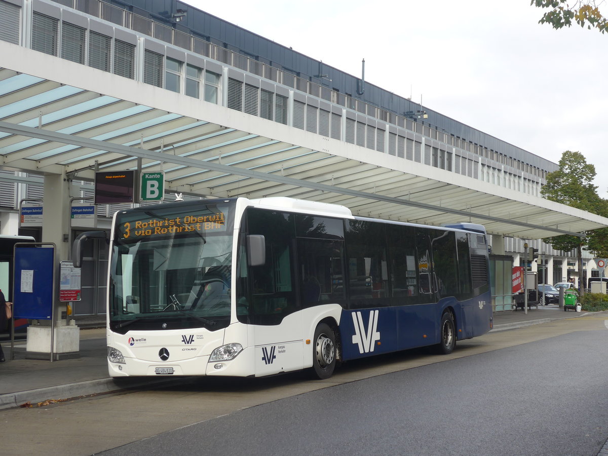 (221'353) - Limmat Bus, Dietikon - AG 484'830 - Mercedes am 25. September 2020 beim Bahnhof Zofingen