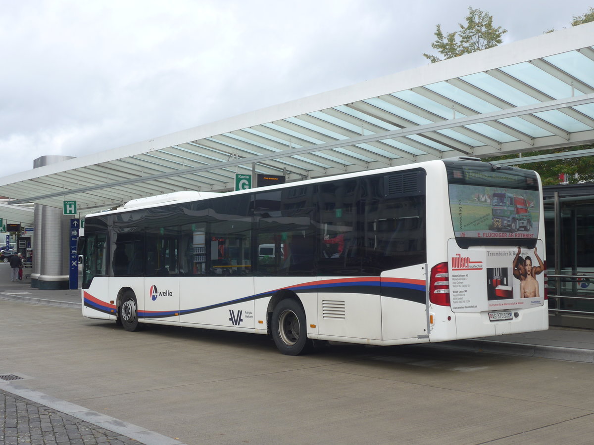 (221'361) - Limmat Bus, Dietikon - AG 370'308 - Mercedes (ex BDWM Bremgarten Nr. 8) am 25. September 2020 beim Bahnhof Zofingen