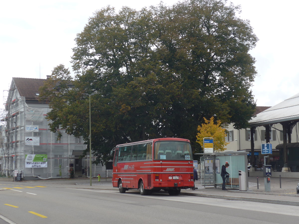 (221'864) - Biegger, Uster - Nr. 31/GL 1946 - Setra (ex AFA Adelboden Nr. 31; ex AFA Adelboden Nr. 10; ex Frhlich, Zrich) am 12. Oktober 2020 beim Bahnhof Bauma