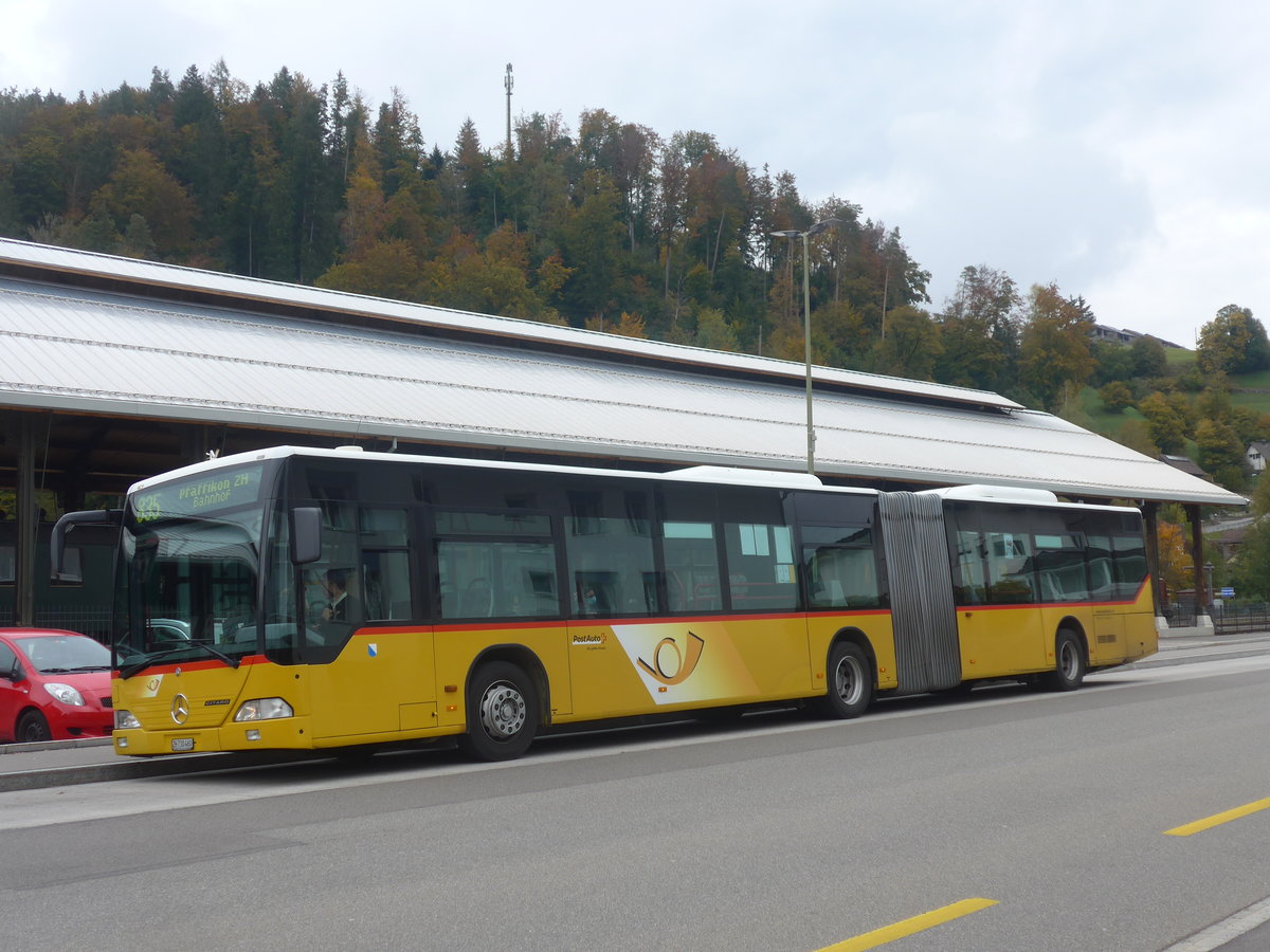 (221'875) - Ryffel, Volketswil - Nr. 196/ZH 730'460 - Mercedes (ex Nr. 24) am 12. Oktober 2020 beim Bahnhof Bauma