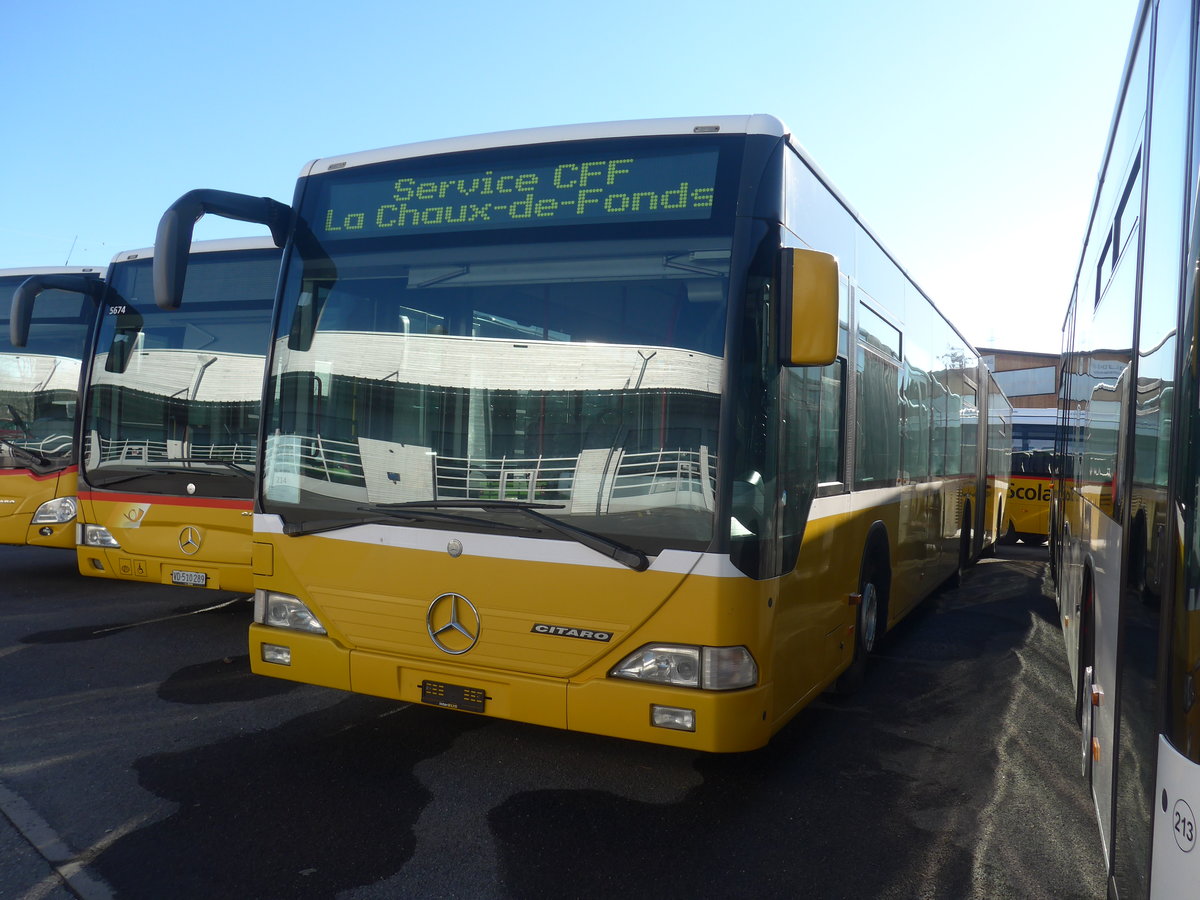 (223'677) - Interbus, Yverdon - Nr. 214 - Mercedes (ex BVB Basel Nr. 793; ex ASN Stadel Nr. 183) am 21. Februar 2021 in Kerzers, Interbus