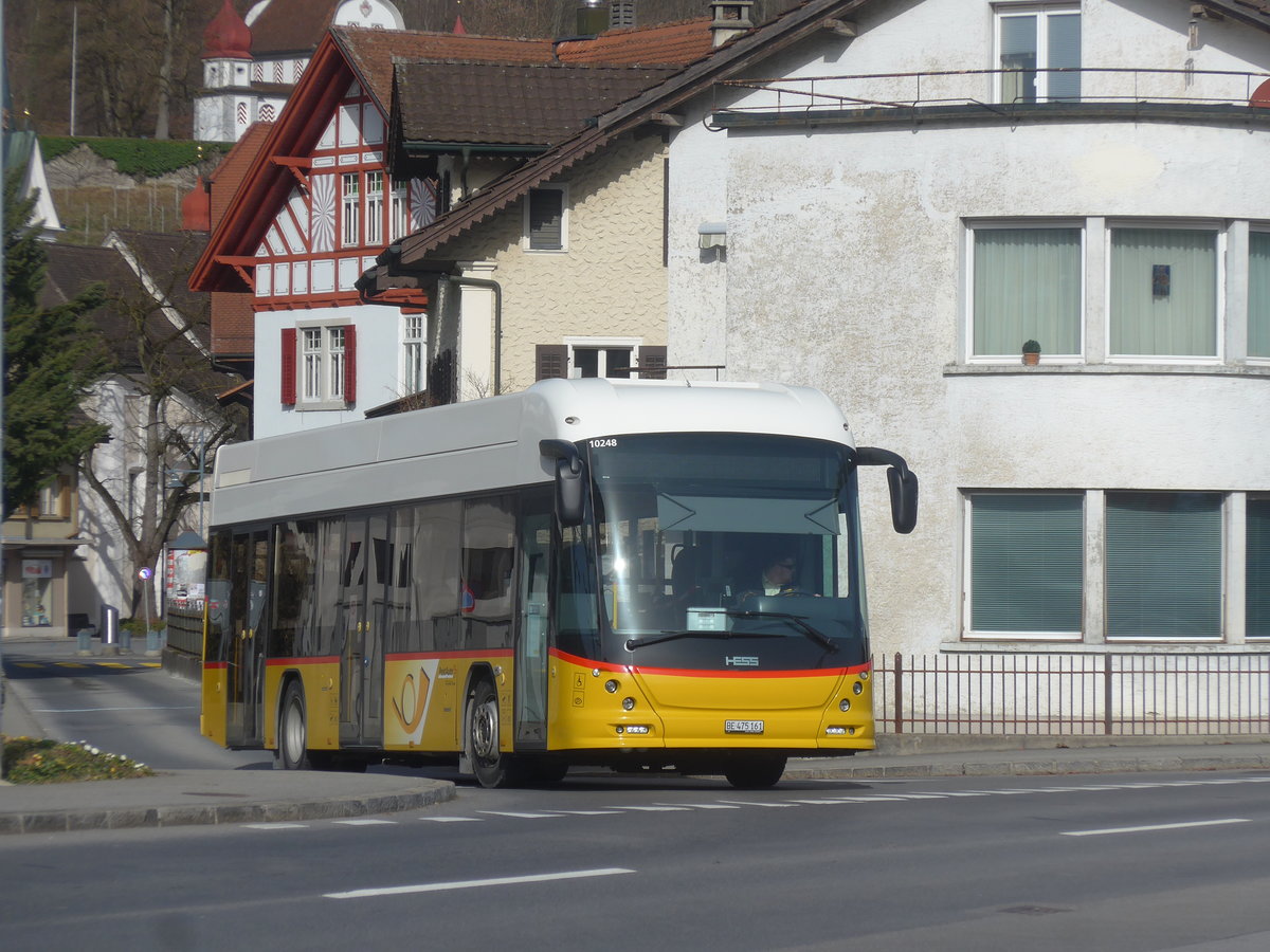 (223'774) - PostAuto Bern - BE 475'161 - Hess am 26. Februar 2021 beim Bahnhof Sarnen