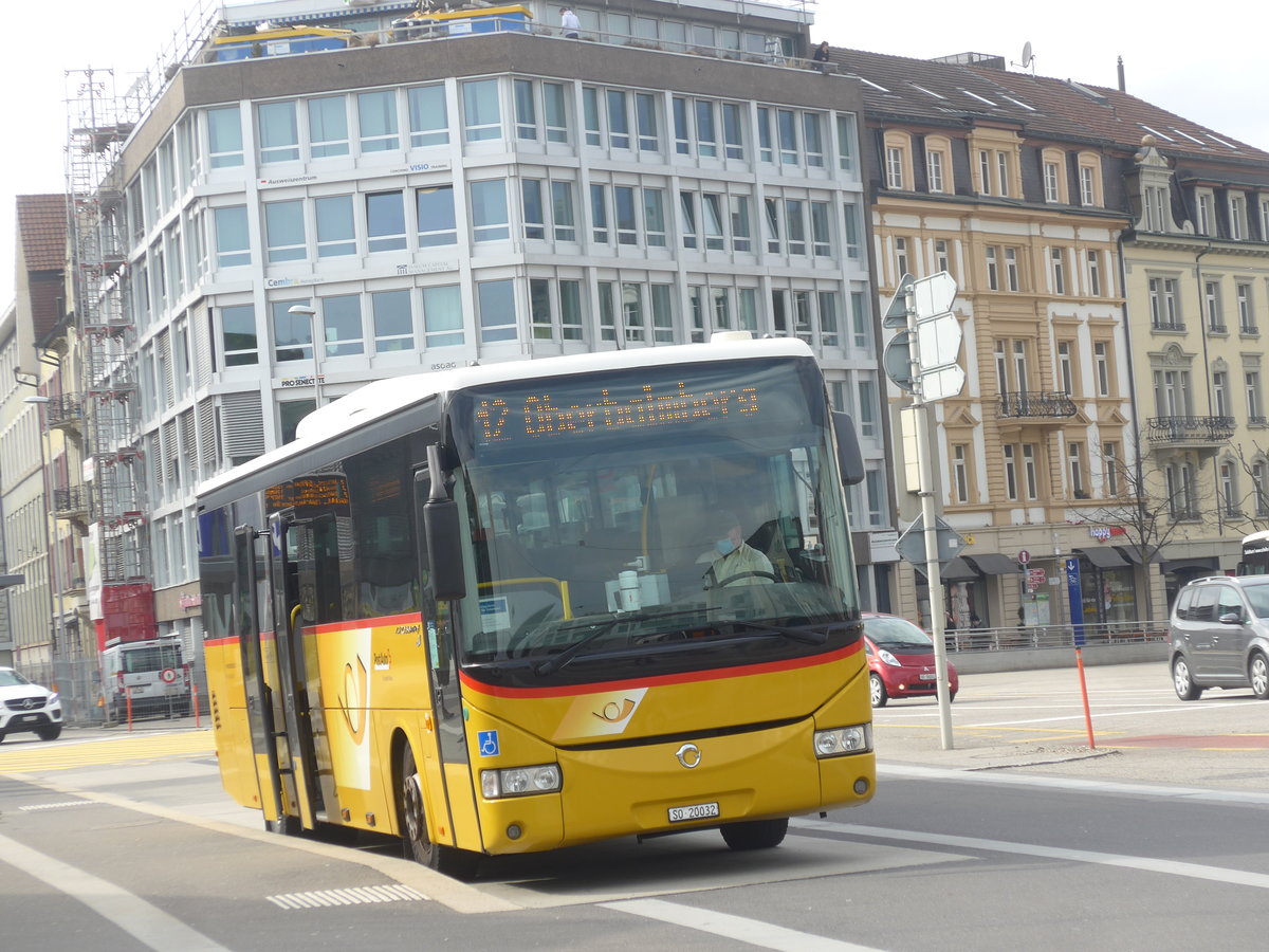 (223'963) - Flury, Balm - SO 20'032 - Irisbus am 4. Mrz 2021 beim Hauptbahnhof Solothurn