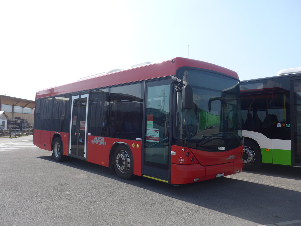 (224'738) - AFA Adelboden - Nr. 56/BE 611'030 - Scania/Hess am 2. April 2021 in Kerzers, Interbus