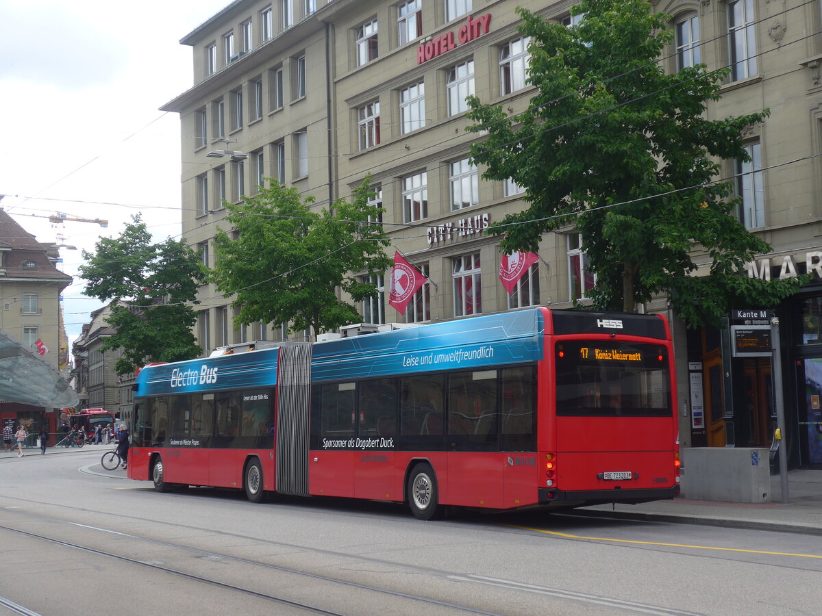 (226'350) - Bernmobil, Bern - Nr. 203/BE 723'203 - Hess am 11. Juli 2021 beim Bahnhof Bern