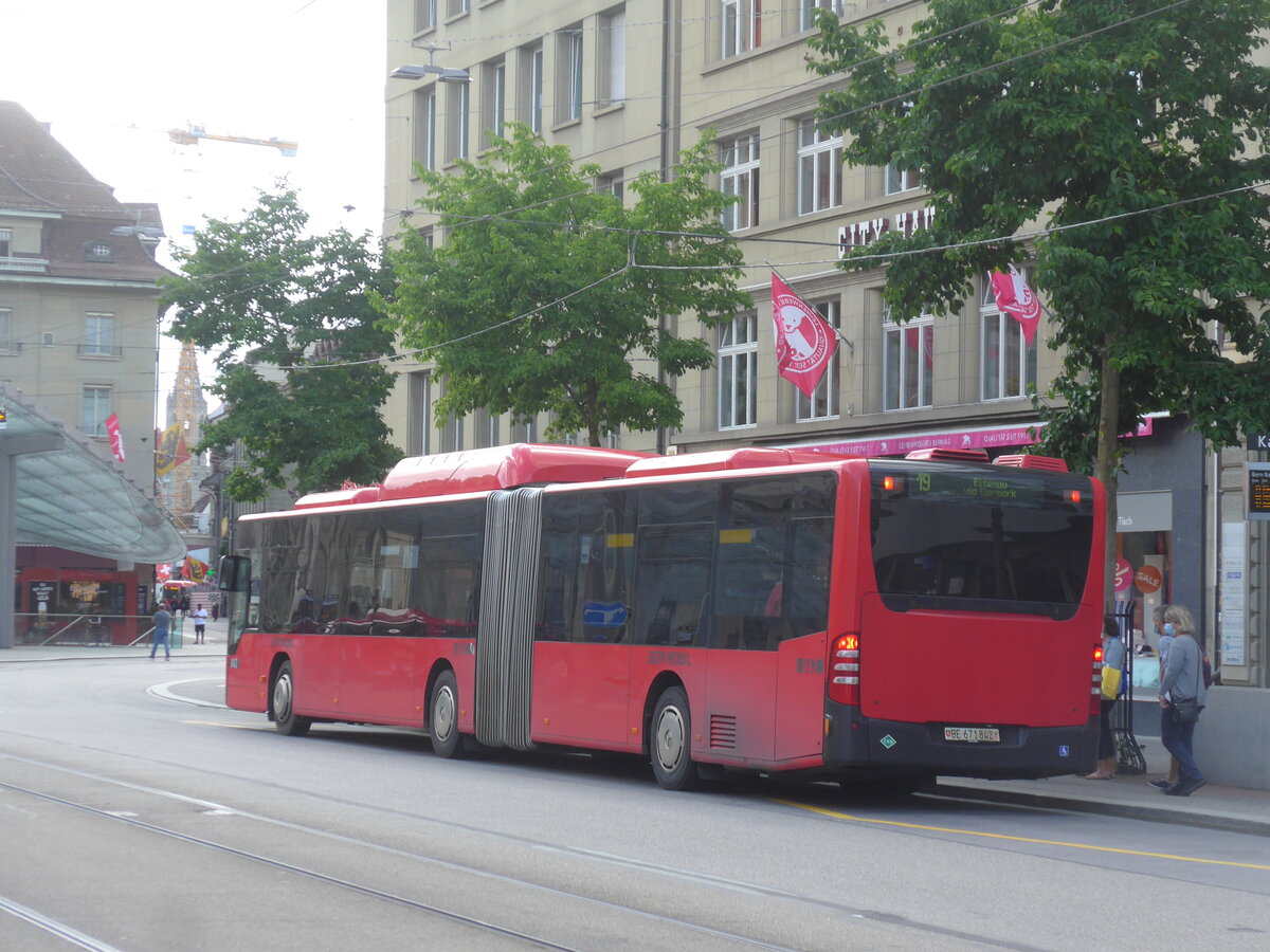 (226'370) - Bernmobil, Bern - Nr. 842/BE 671'842 - Mercedes am 11. Juli 2021 beim Bahnhof Bern