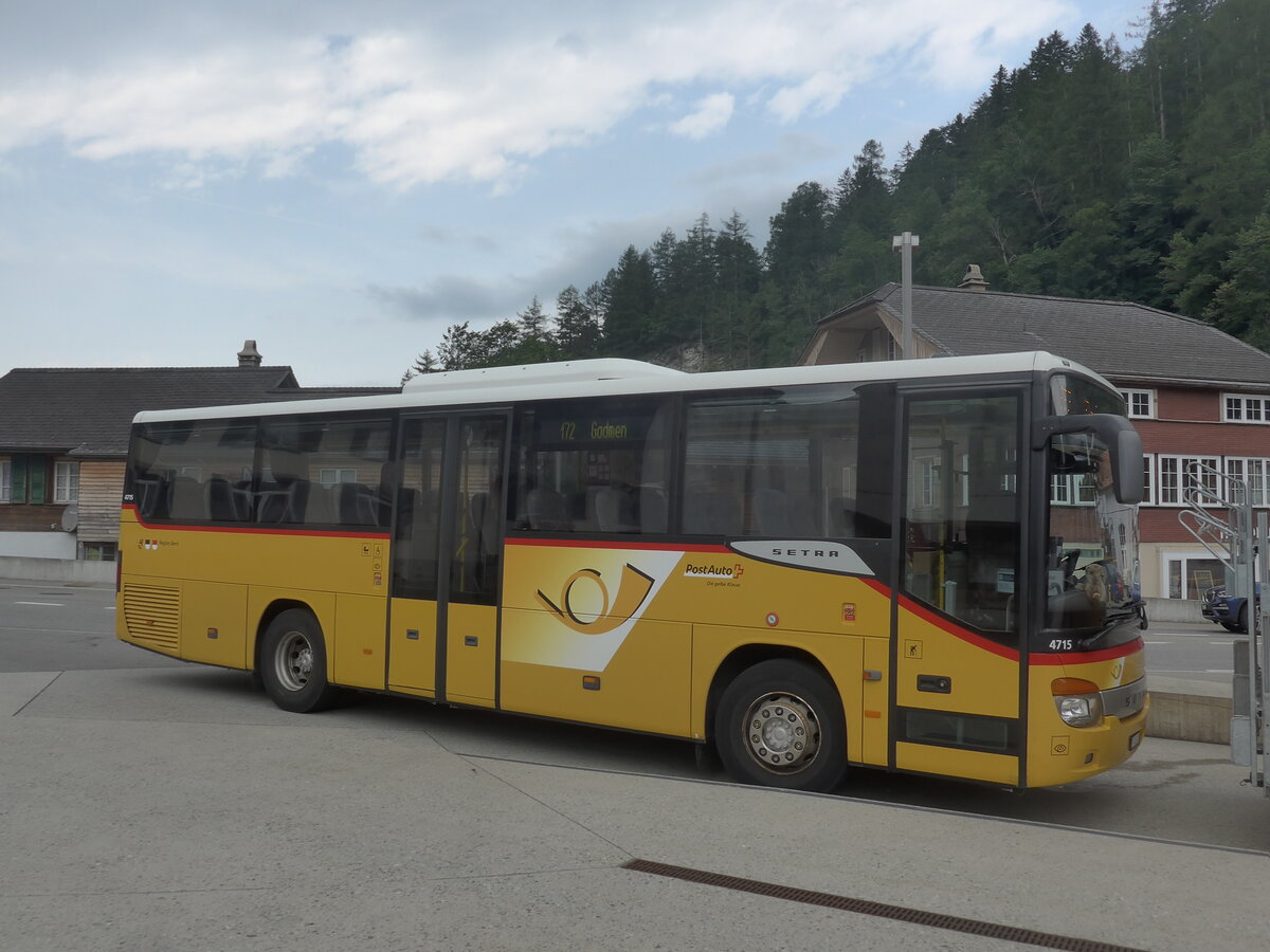 (226'738) - PostAuto Bern - BE 401'465 - Setra (ex AVG Meiringen Nr. 65) am 24. Juli 2021 in Meiringen, Grimseltor