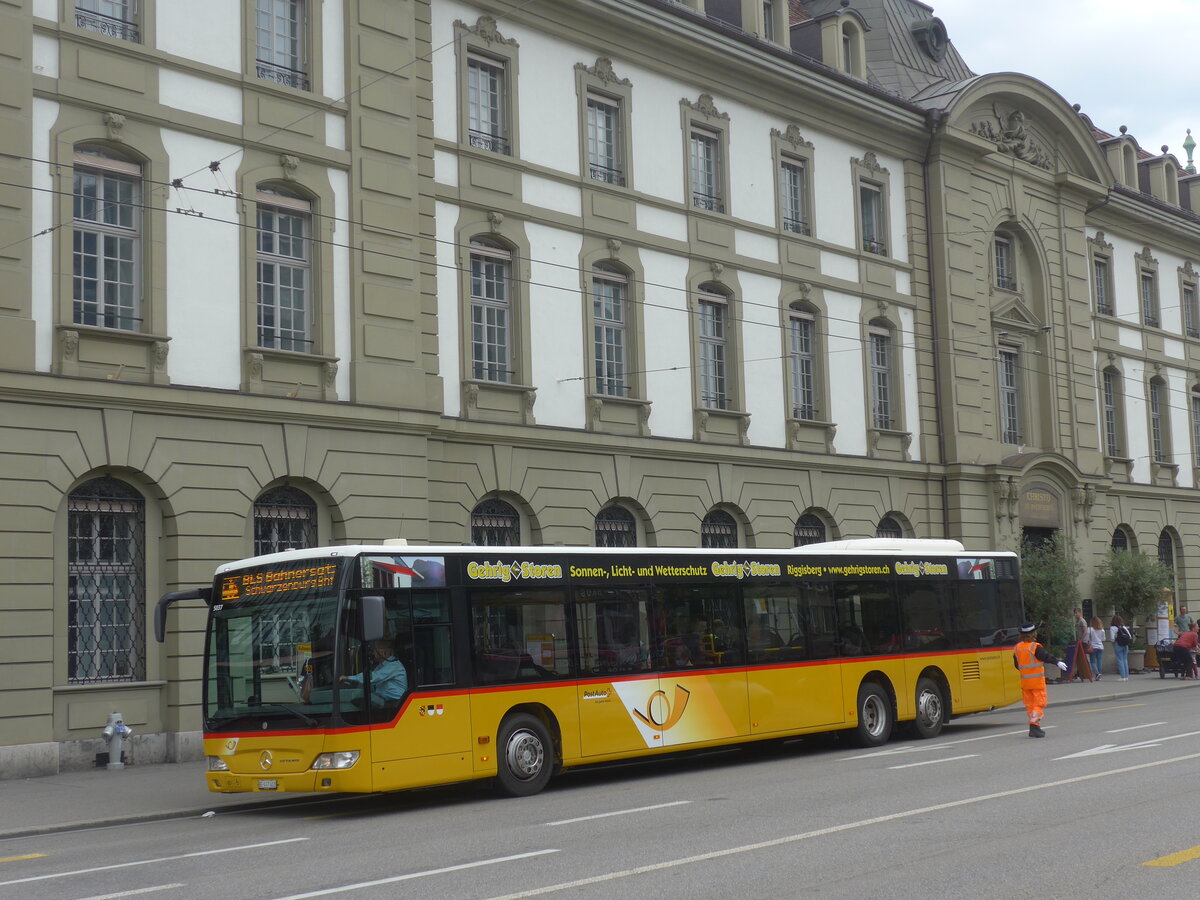 (227'064) - Engeloch, Riggisberg - Nr. 5/BE 447'403 - Mercedes (ex AVA Biel Nr. 3) am 7. August 2021 beim Bahnhof Bern