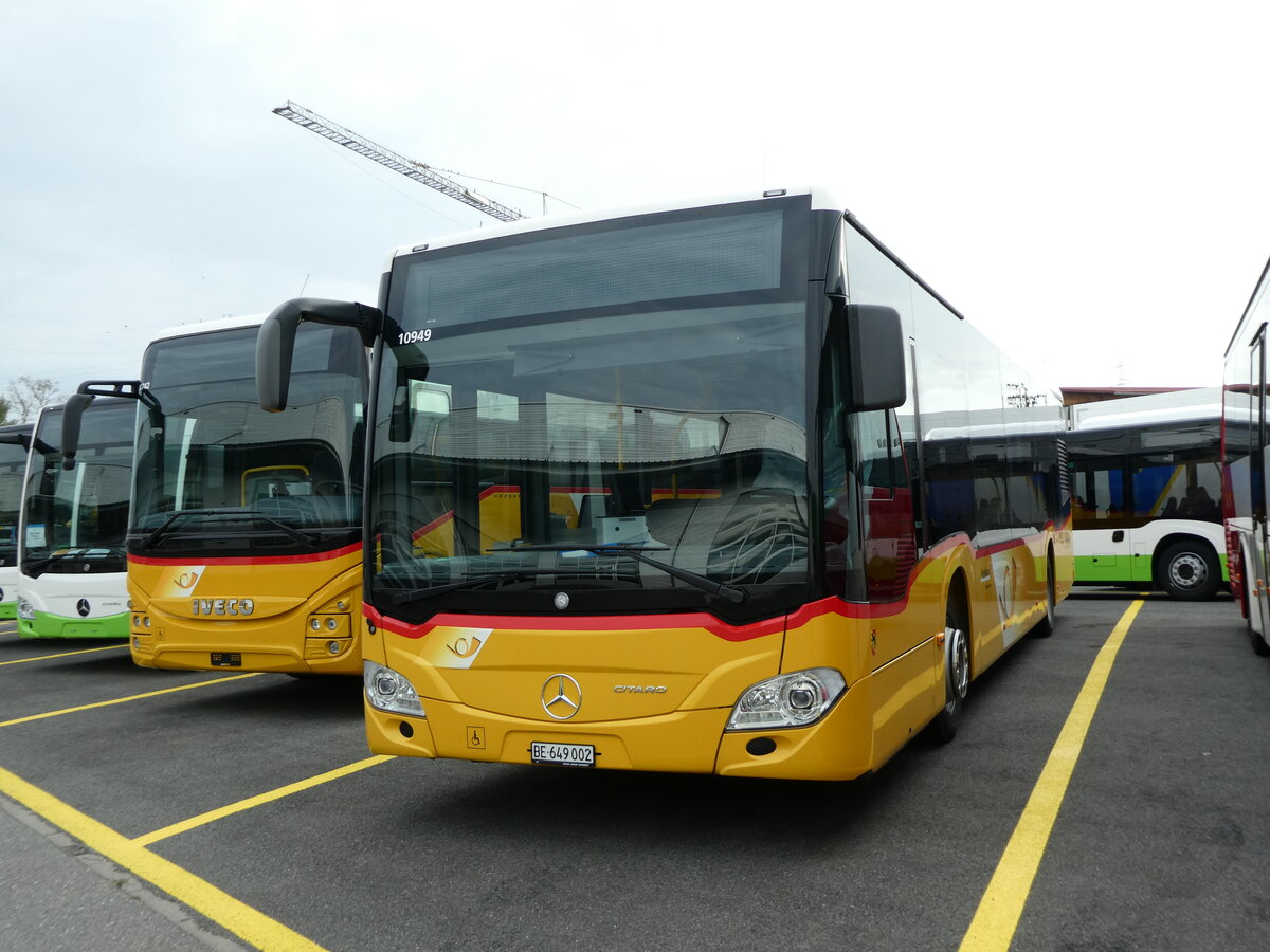 (228'310) - Funi-Car, Biel - NR. EP12/BE 649'002 - Mercedes (ex Eurobus, Bern Nr. 12) am 25. September 2021 in Kerzers, Interbus