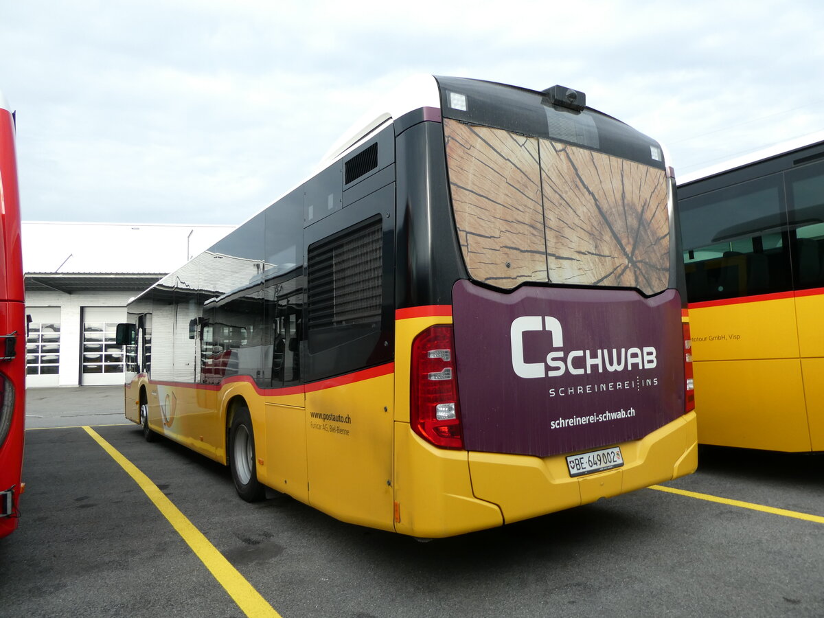 (228'313) - Funi-Car, Biel - Nr. EP12/BE 649'002 - Mercedes (ex Eurobus, Bern Nr. 12) am 25. September 2021 in Kerzers, Interbus