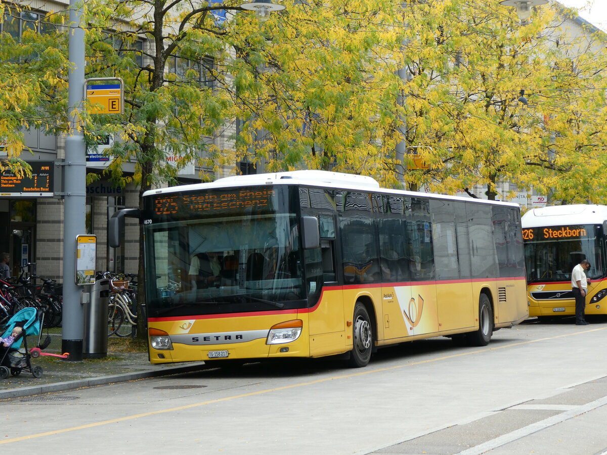 (228'482) - PostAuto Ostschweiz - TG 158'217 - Setra (ex SG 304'013) am 27. September 2021 beim Bahnhof Frauenfeld