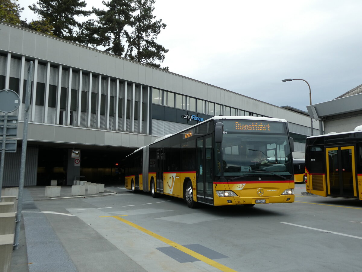 (228'696) - PostAuto Bern - Nr. 5550/BE 734'632 - Mercedes (ex Nr. 632) am 3. Oktober 2021 in Bern, Postautostation
