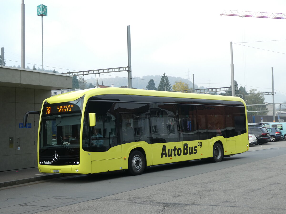 (228'945) - AAGL Liestal - Nr. 31/BL 20'985 - Mercedes am 12. Oktober 2021 beim Bahnhof Liestal
