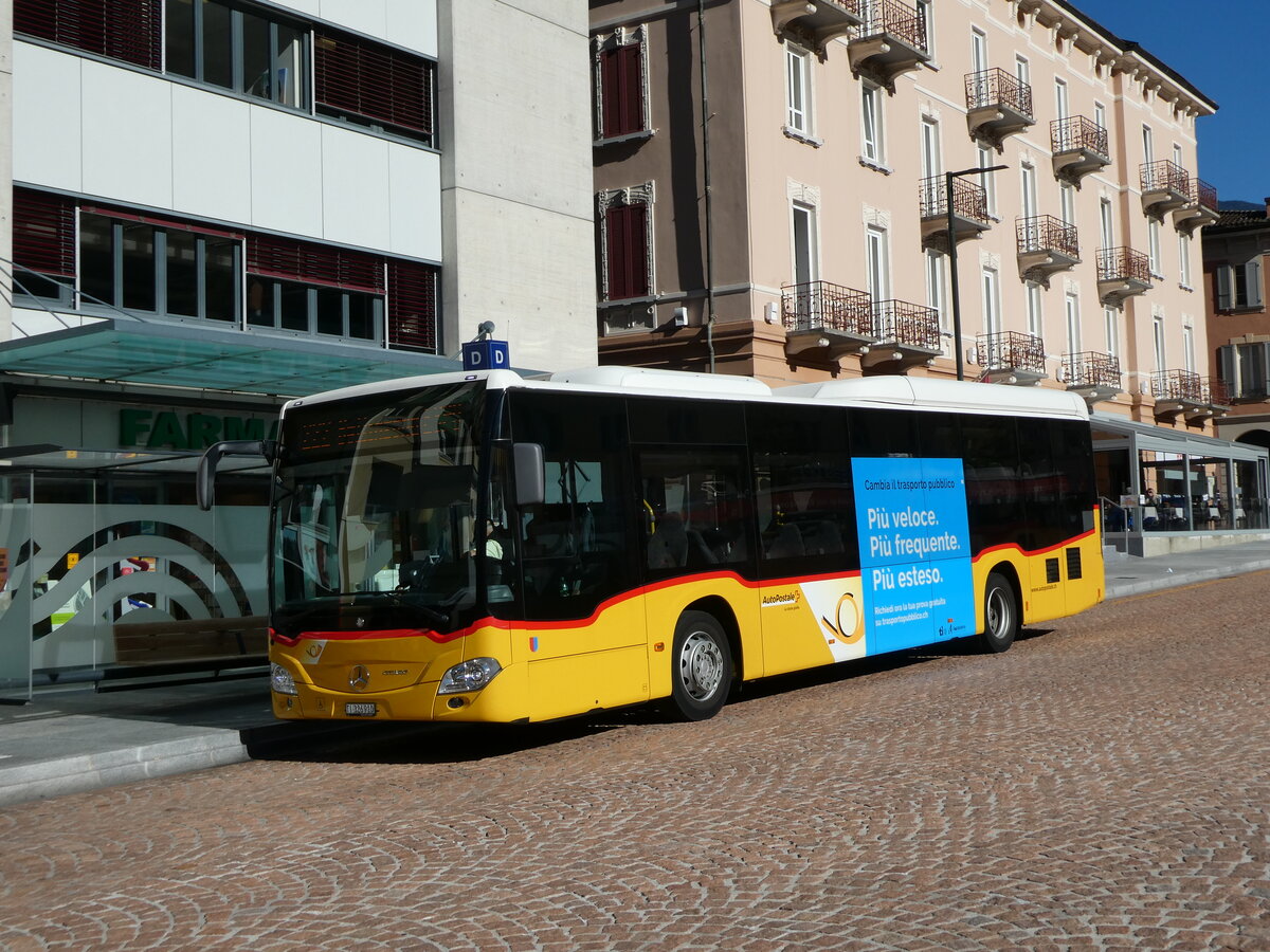 (229'136) - AutoPostale Ticino - TI 326'910 - Mercedes am 14. Oktober 2021 beim Bahnhof Bellinzona