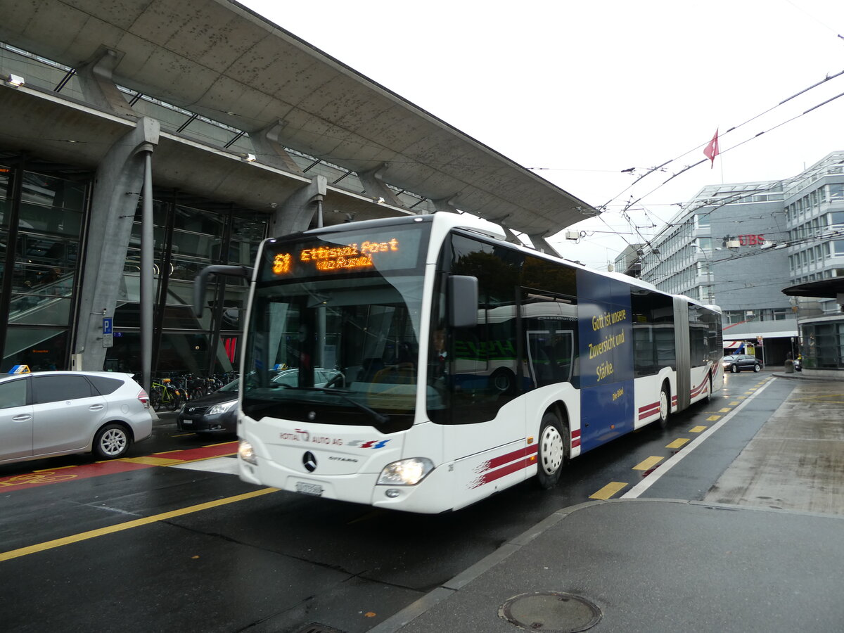(229'692) - ARAG Ruswil - Nr. 36/LU 173'560 - Mercedes am 22. Oktober 2021 beim Bahnhof Luzern