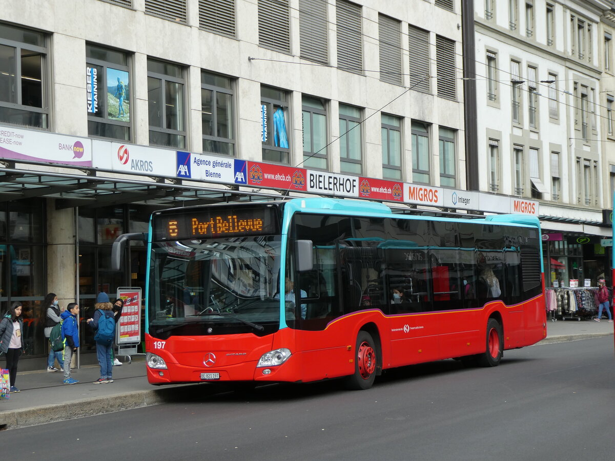 (230'129) - VB Biel - Nr. 197/BE 821'197 - Mercedes am 8. November 2021 in Biel, Guisanplatz