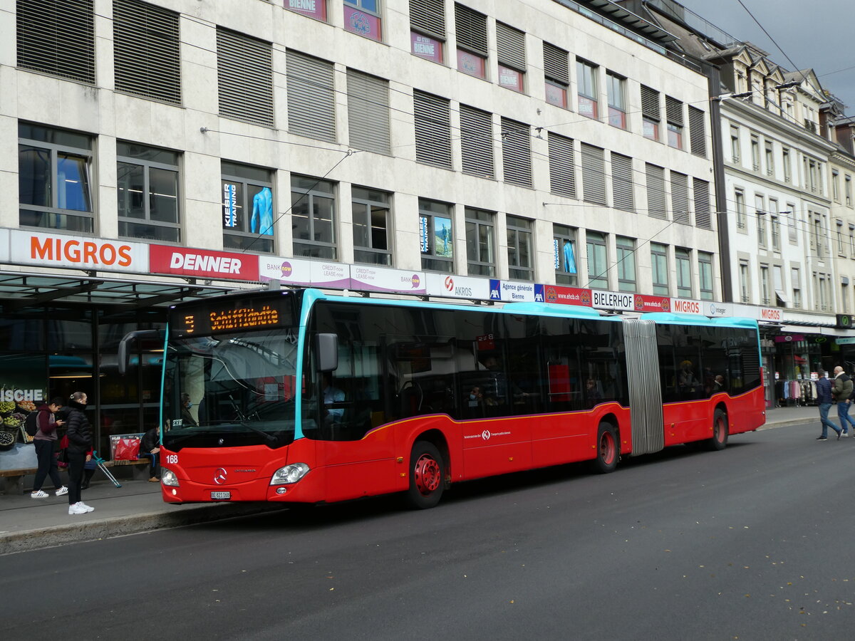 (230'130) - VB Biel - Nr. 168/BE 821'168 - Mercedes am 8. November 2021 in Biel, Guisanplatz