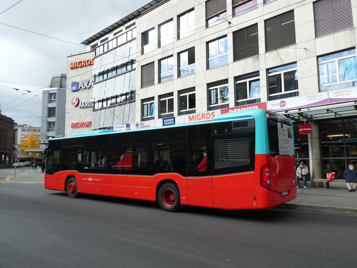 (230'141) - VB Biel - Nr. 199/BE 485'199 - Mercedes (ex Binggeli, Studen) am 8. November 2021 in Biel, Guisanplatz