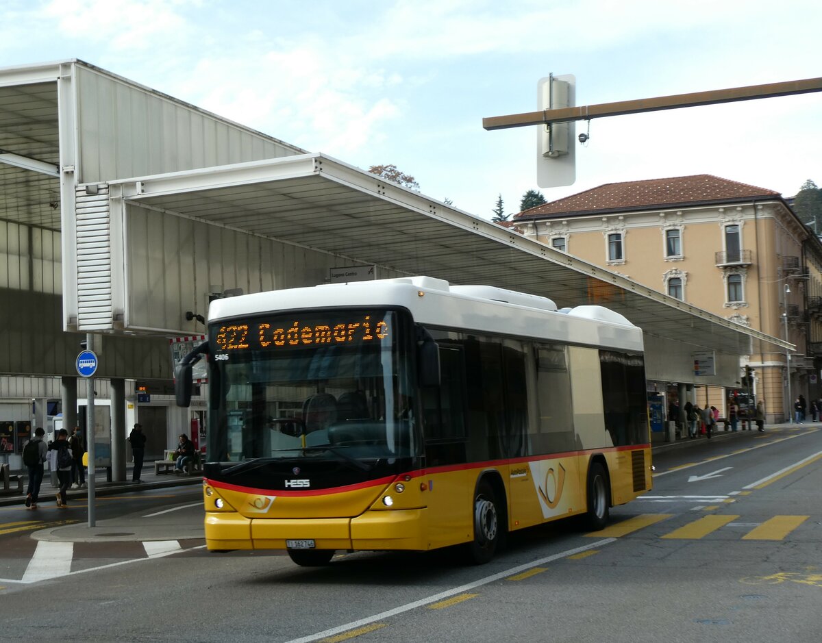 (230'382) - Autopostale, Croglio - TI 162'746 - Scania/Hess am 10. November 2021 in Lugano, Centro