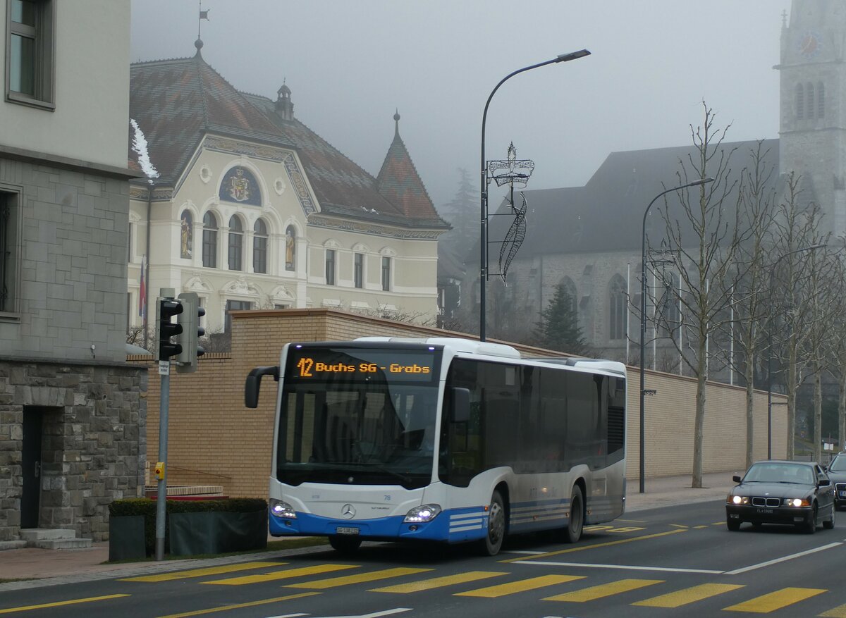(231'337) - Aus der Schweiz: RTB Altsttten - Nr. 78/SG 138'232 - Mercedes am 15. Dezember 2021 in Vaduz, Post