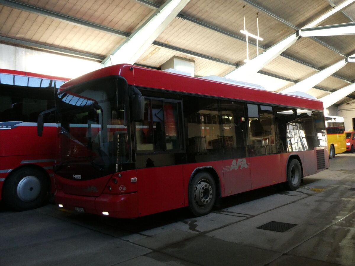 (231'380) - AFA Adelboden - Nr. 39/BE 25'753 - Scania/Hess am 16. Dezember 2021 in Adelboden, Busstation
