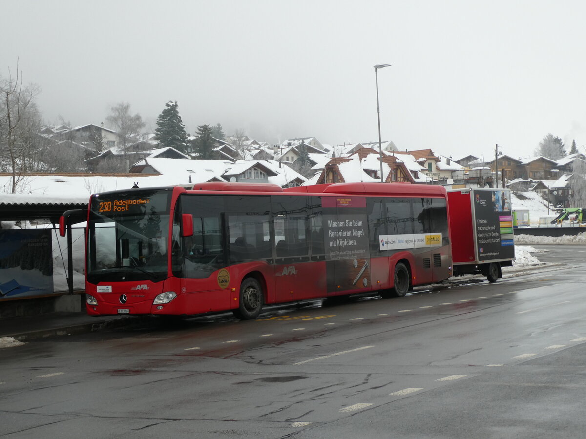 (231'391) - AFA Adelboden - Nr. 97/BE 823'927 - Mercedes am 16. Dezember 2021 beim Bahnhof Frutigen