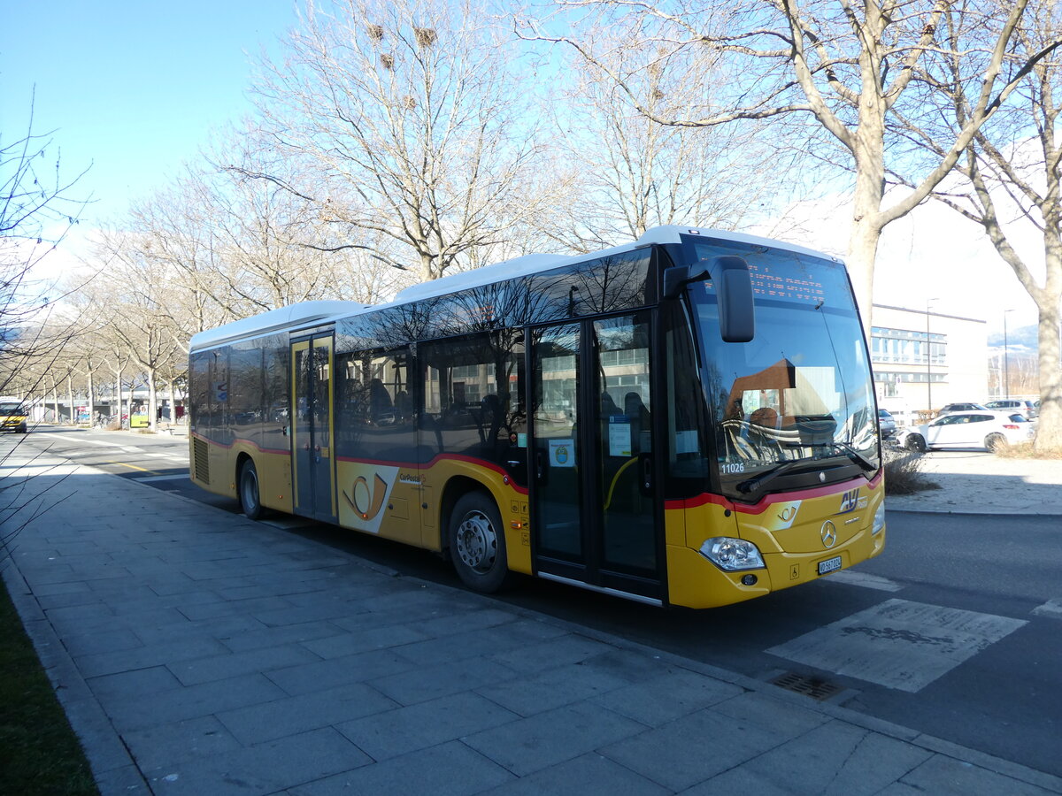 (232'503) - AVJ Les Bioux - VD 567'024 - Mercedes am 30. Januar 2022 beim Bahnhof Yverdon