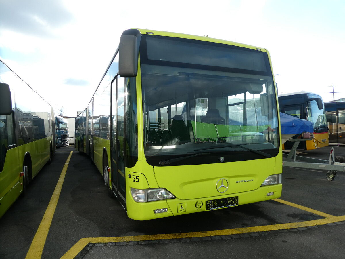 (232'563) - Aus Liechtenstein: PLA Vaduz - Nr. 55 - Mercedes am 30. Januar 2022 in Kerzers, Interbus