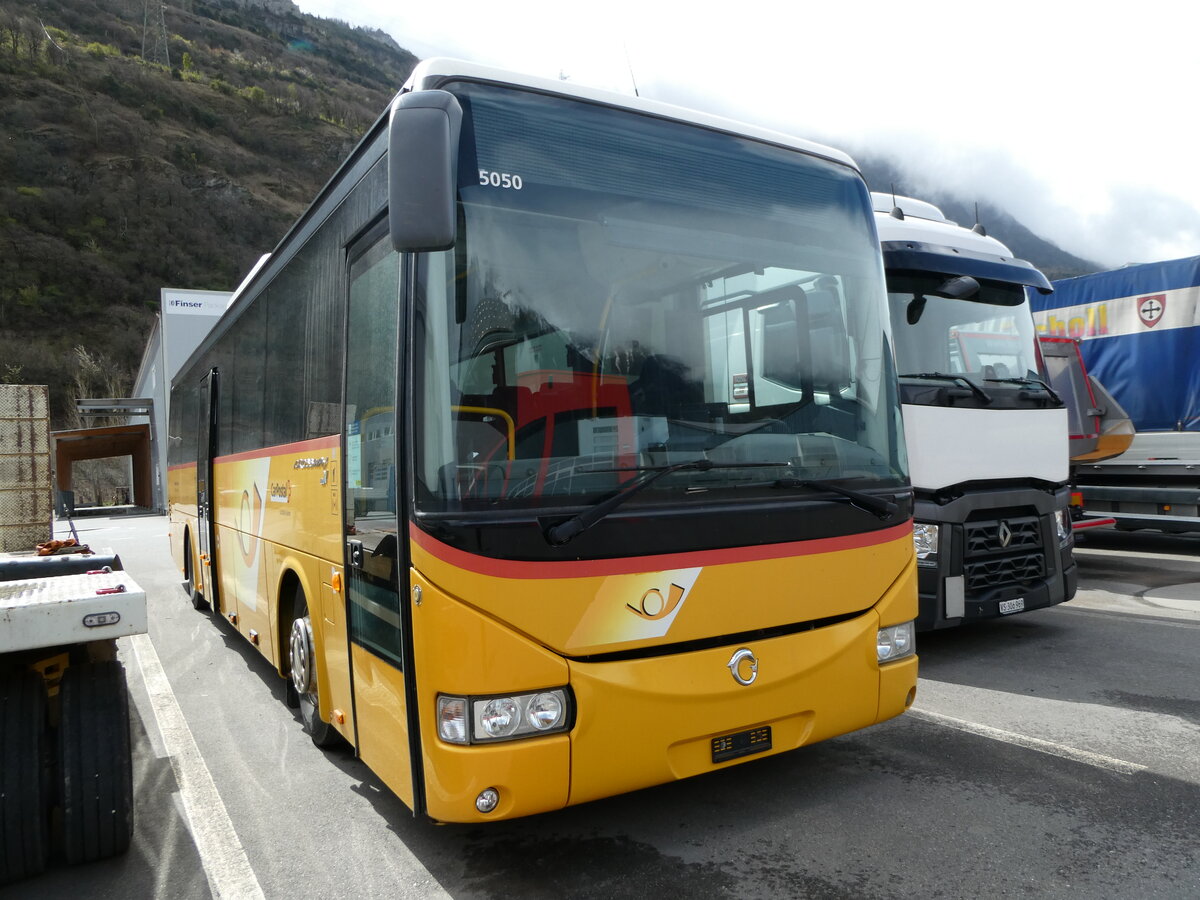 (234'272) - MOB Montreux - Nr. 11 - Irisbus am 9. April 2022 in Saxon, Garage Visa