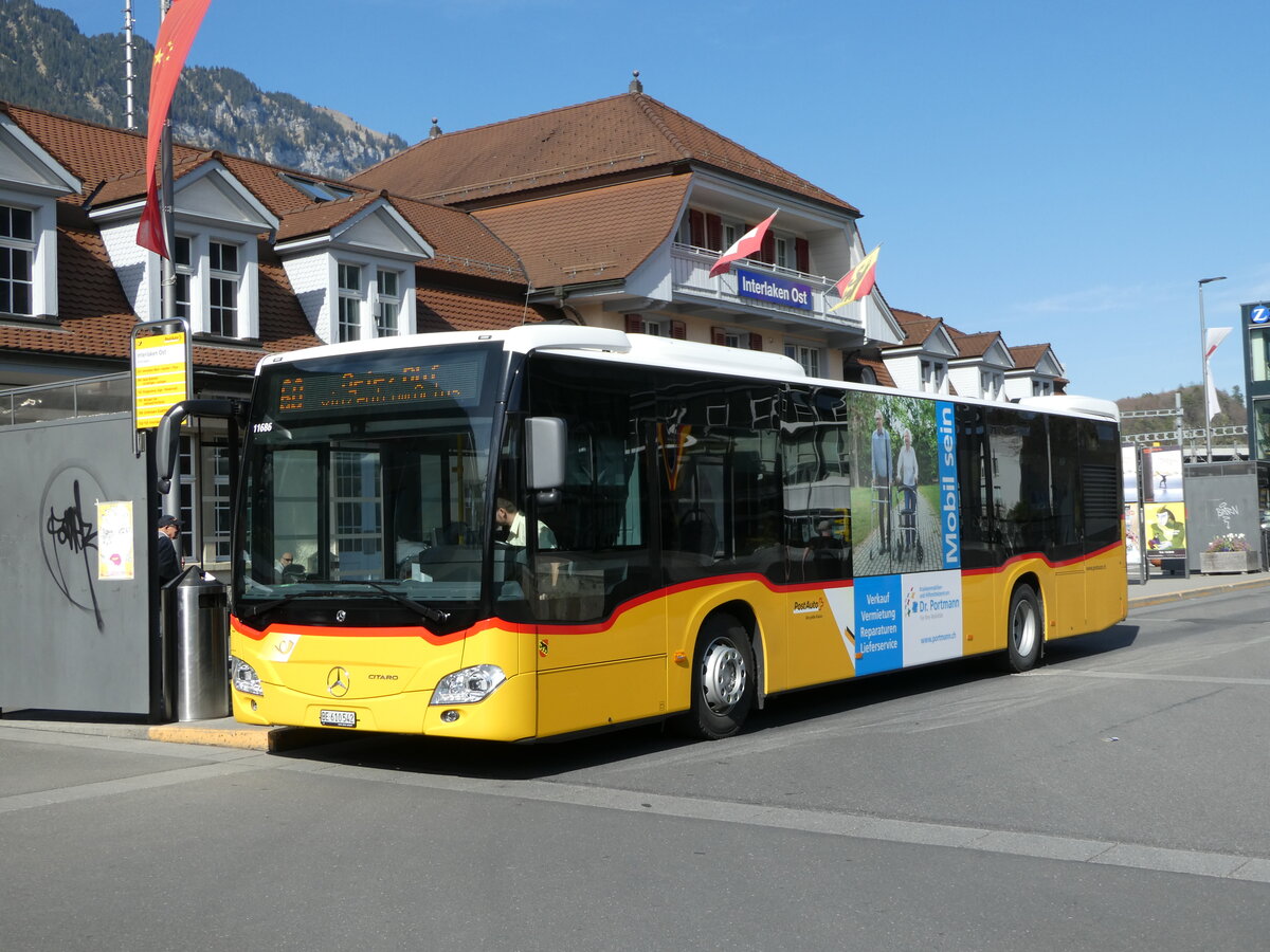 (234'672) - PostAuto Bern - BE 610'542 - Mercedes am 17. April 2022 beim Bahnhof Interlaken Ost