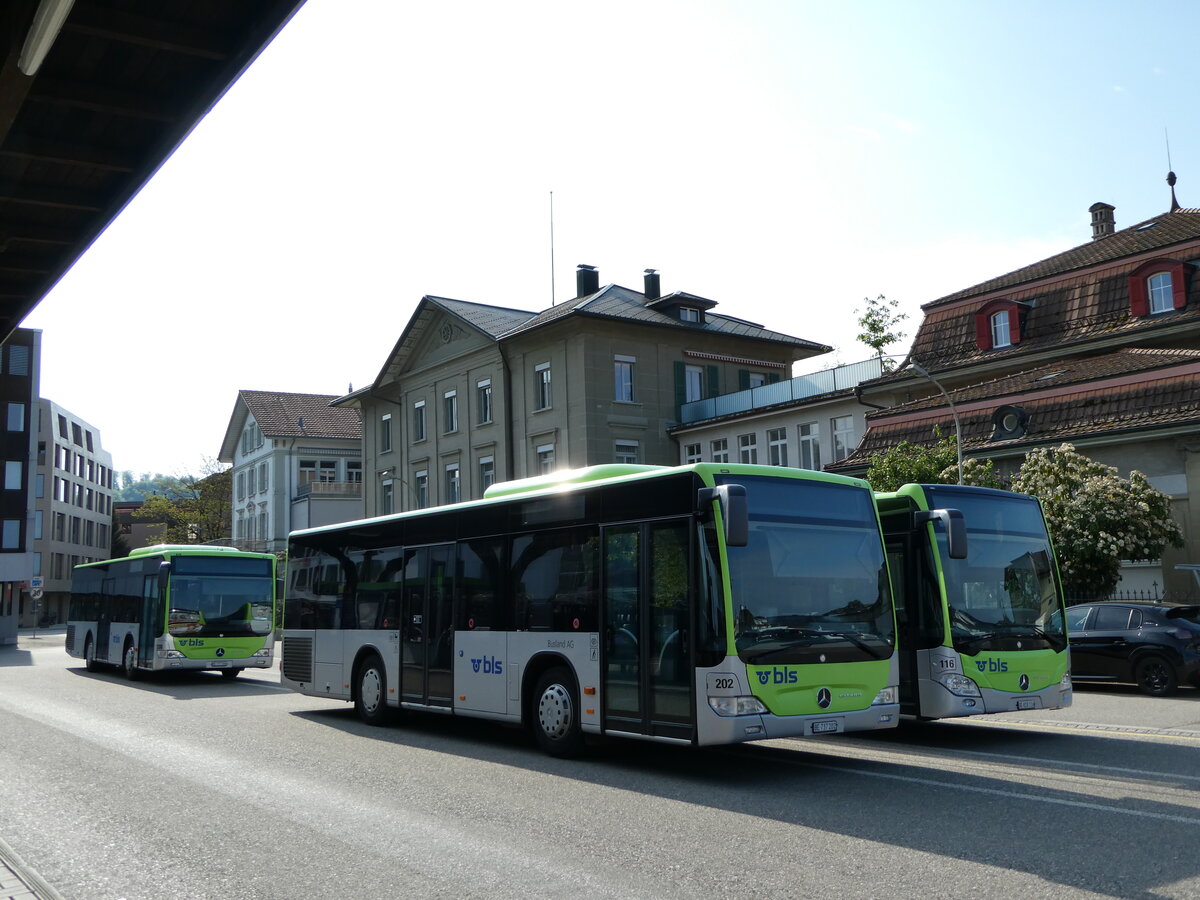 (235'097) - Busland, Burgdorf - Nr. 202/BE 737'202 - Mercedes am 4. Mai 2022 beim Bahnhof Burgdorf