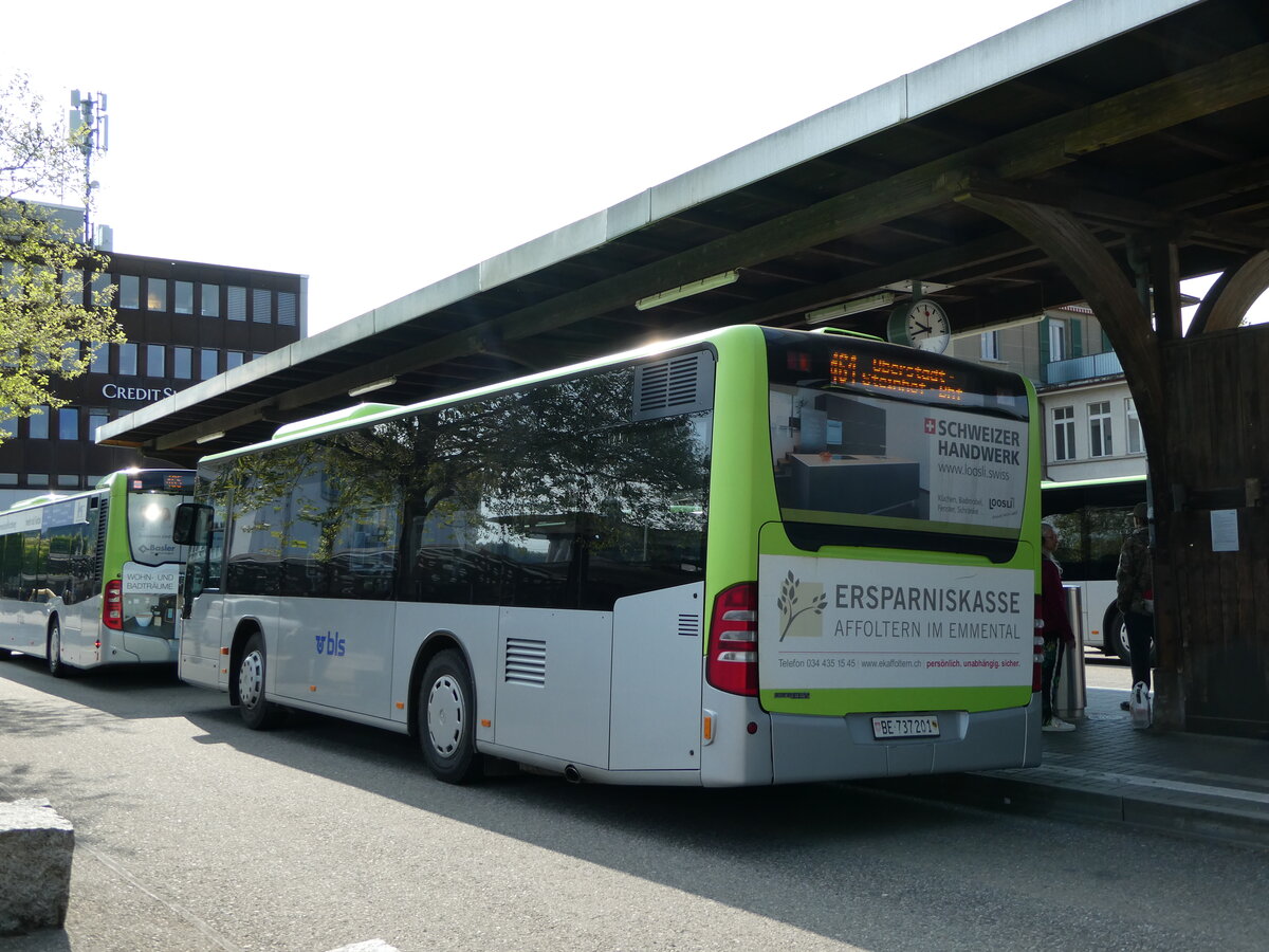 (235'103) - Busland, Burgdorf - Nr. 201/BE 737'201 - Mercedes am 4. Mai 2022 beim Bahnhof Burgdorf
