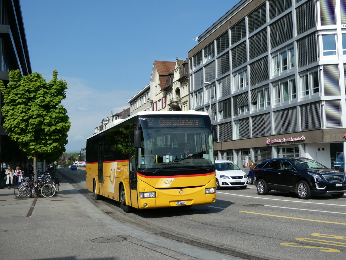 (235'110) - Flury, Balm - SO 20'030 - Irisbus am 4. Mai 2022 beim Hauptbahnhof Solothurn