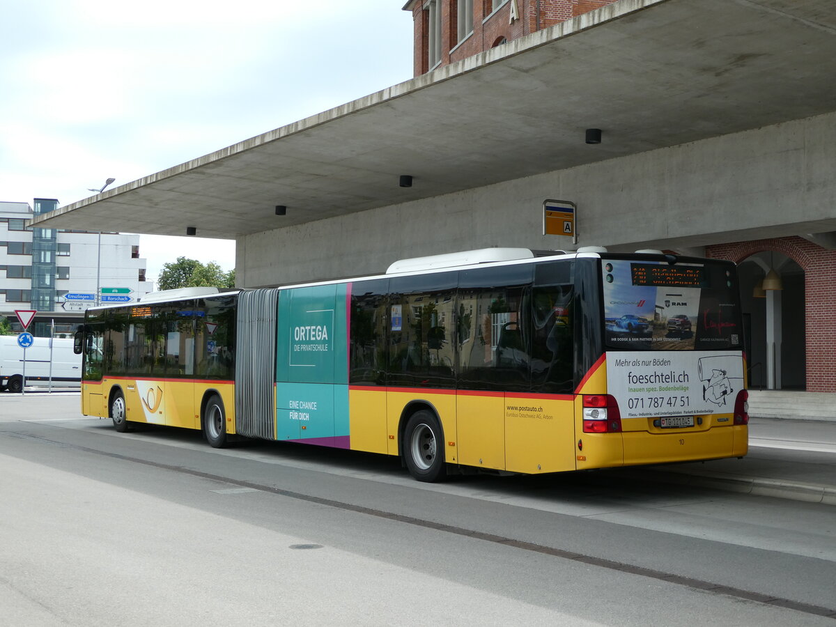 (236'005) - Eurobus, Arbon - Nr. 10/TG 121'045 - MAN am 21. Mai 2022 in Arbon, Bushof