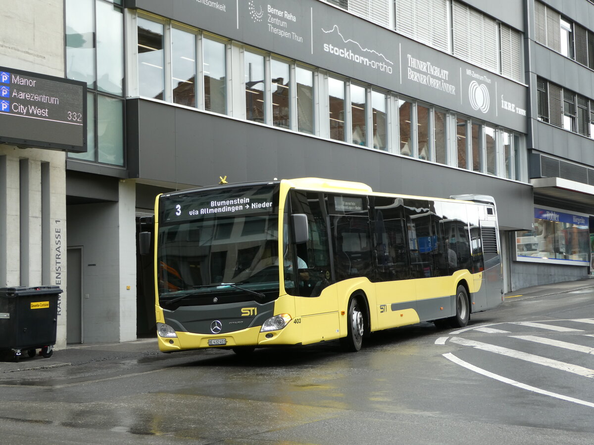 (237'426) - STI Thun - Nr. 403/BE 432'403 - Mercedes am 24. Juni 2022 in Thun, Rampenstrasse
